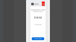 Adobe stock earnings proof  Adobe stock video earnings adobestock adobestockcontributor [upl. by Ocsisnarf]