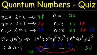 Orbitals Quantum Numbers amp Electron Configuration  Multiple Choice Practice Problems [upl. by Glennis986]