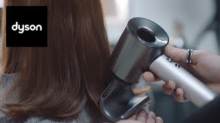 Using the attachments on the Dyson Supersonic™ professional hair dryer [upl. by Ajani132]