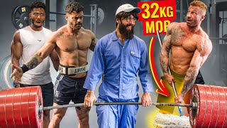 ANATOLY Use 32kg Mop in a GYM  ELITE Powerlifter Pretended to be a CLEANER 33 [upl. by Svoboda]