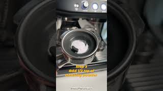 How to Flush Breville Barista Pro BES878 coffee espressomachine shorts [upl. by Koosis]