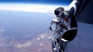 Felix Baumgartner Red Bull Stratos FULL SPACE JUMP VIDEO [upl. by Leigh]