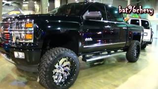 2015 Chevy Silverado 1500 quotHigh Countryquot Truck lifted on 22x12quot Fuel OffRoad Wheels  HD [upl. by Aerdnuahs]