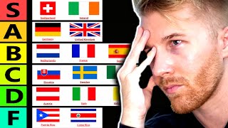 Ranking Every Country Ive Visited Tier List [upl. by Ashbey]