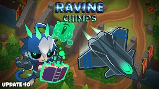 Ravine CHIMPS Black Border Guide ft MAX Level Corvus the Spirit Walker BTD6 [upl. by Nealon]