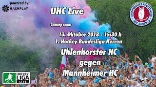 UHC Live  UHC vs MHC  1 Herren Hockey Bundesliga  13102018  1530 h [upl. by Gargan899]