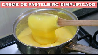 CREME DE PASTELEIRO DE FORMA SIMPLES [upl. by Iviv497]