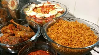 How to Cook Nigerian Jollof Rice  Jollof Rice with Easy Cook Long Grain Rice  Yummieliciouz Food [upl. by Gowon]