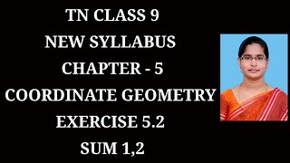 9th maths Ch5 Coordinate GeometryExercise52 12 sums Samacheer One plus One channel [upl. by Remo665]