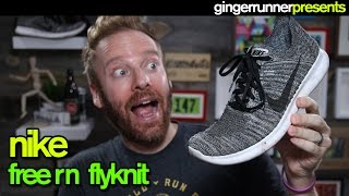 NIKE FREE RN FLYKNIT REVIEW  The Ginger Runner [upl. by Elocon]