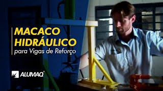 Macaco hidráulico para vigas de reforço [upl. by Fabria]