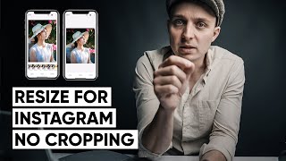 How to resize your photo to fit Instagram 4x5 no cropping and no white lines [upl. by Pope]