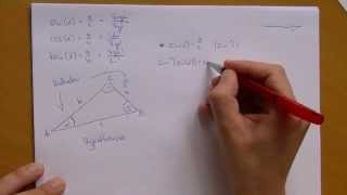 Trigonometrische Funktionen am rechtwinkligen Dreieck [upl. by Naillij676]