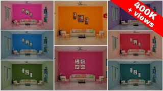 Best 20 Colour Combination for Living Room Wall House Wall Interior Wall Color Ideas Bedroom Wall [upl. by Mellins]