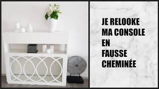 🛠JE RELOOKE MA CONSOLE EN FAUSSE CHEMINÉE [upl. by Titus]