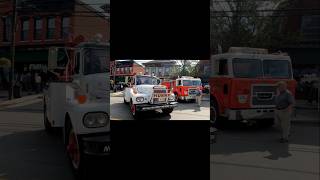 Brockway 200 series Towtruck next to a Huskiteer Cabover truck mechanic memes trucking [upl. by Hsiekal]