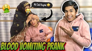 Fake Blood Vomiting Prank 😰 On Mom amp Sister  Gone Wrong Extremely [upl. by Roosevelt]