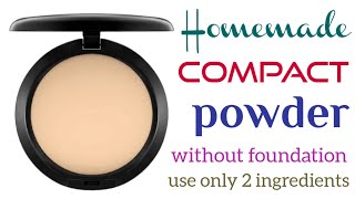 how to make compact powder at home without foundation  Be natural with jyotika [upl. by Magda717]