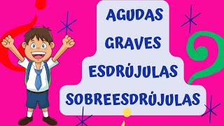 Palabras agudas graves esdrújulas y sobreesdrújulas [upl. by Eiznek523]