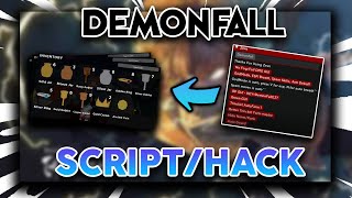 NEW BEST Demonfall Script HACK GUI Trinket Farm INF Spins Mob Farm GodMode Breathing WORKING [upl. by Buschi]