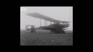 British bomber Handley Page 0100 operations in France 1918 [upl. by Odnalo]