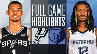 SPURS at GRIZZLIES  FULL GAME HIGHLIGHTS  January 2 2024 [upl. by Kovacs]