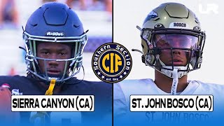 Sierra Canyon CA vs No 5 St John Bosco CA [upl. by Nehgam]