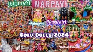 Narpavi Golu Dolls 2024  Latest Golu Dolls Collection  Mylapore Golu Dolls Exhibition amp Shopping [upl. by Elisabet]