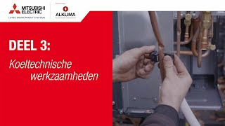 Montage Ecodan systemen  Deel 3 Koeltechnische werkzaamheden [upl. by Anin]