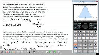 10 Intervalo de Confiança e Teste de Hipotese na HP Prime [upl. by Lleruj]