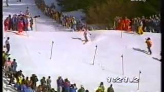 Alberto Tomba wins slalom Wengen 1992 [upl. by Nerad320]