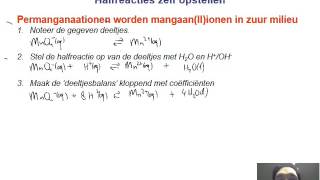 Zelf halfreacties opstellen [upl. by Oremor]