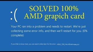 how to fix VIDEO TDR FAILURE atikmpagsys AMD card 7600 fix 100 [upl. by Burnaby400]