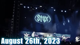 Styx Concert  Stir Cove Council Bluffs Iowa August 26th 2023 [upl. by Alidia270]