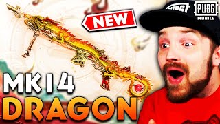 FULLY MAXED MK14 DRAGON GUN LAB PUBG MOBILE [upl. by Einotna]