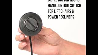 Okin 2 Button Round Hand Control Handset with 5 pin Plug Fixed Power Recliner or Lift Chair [upl. by Soelch]