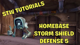 STW Tutorials Setup for Homebase Storm Shield Defense 5 [upl. by Hurst186]