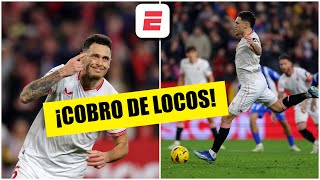 LUCAS OCAMPOS nivel leyenda Magistral cobro de penal quotSIN VERquot para el Sevilla vs Alavés  La Liga [upl. by August420]