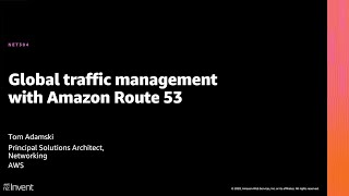 AWS reInvent 2020 Global traffic management with Amazon Route 53 [upl. by Fitzger185]