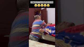 LEONCIO durmiu na cama do PILILIU kkkkkkkkkk pililiu comedia [upl. by Leach]