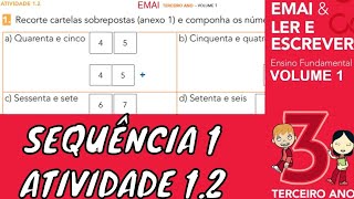 EMAI 3º ANO ATIVIDADE 12 SEQUÊNCIA 1 VOLUME 1  CARTELA SOBREPOSTA [upl. by Giacamo]