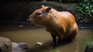 capivara no corrego quotpessoal as capivara voltaram🥰quot [upl. by Ladnyk540]