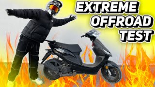 EXTREME OFFROAD TEST mit meinem MOPED geht schief [upl. by Clapper]