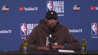 Kevin Durant Postgame Interview  Cavaliers vs Warriors NBA Finals Game 1 [upl. by Joycelin]