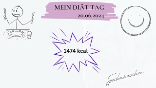 Mein Diät Tag 20062024 mit 1474 kcal [upl. by Anatnas]