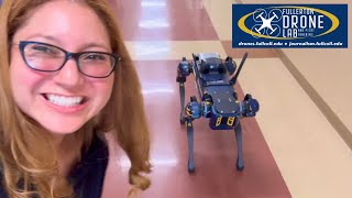 Boston Dynamics Robot Dog at Fullerton College [upl. by Eanal]