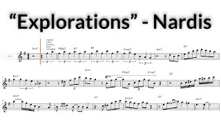 Bill Evans Solo on Nardis  Transcription [upl. by Nylirek448]