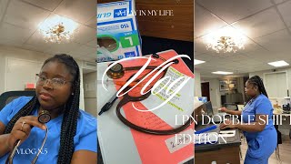 vlog  day in the life of a nurse  LPN  double shift  skilled nursing [upl. by Enair]