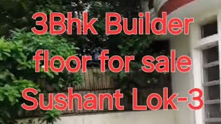 3bhk floor for Sell Sushant Lok3 [upl. by Anura387]