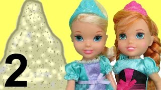 ANNA s SANDCASTLE  Beach Playing Elsa and Anna toddlers have fun playing in the sand [upl. by Vasyuta]